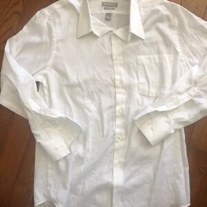 Van Heusen 15 1/2 White dress shirt EUC